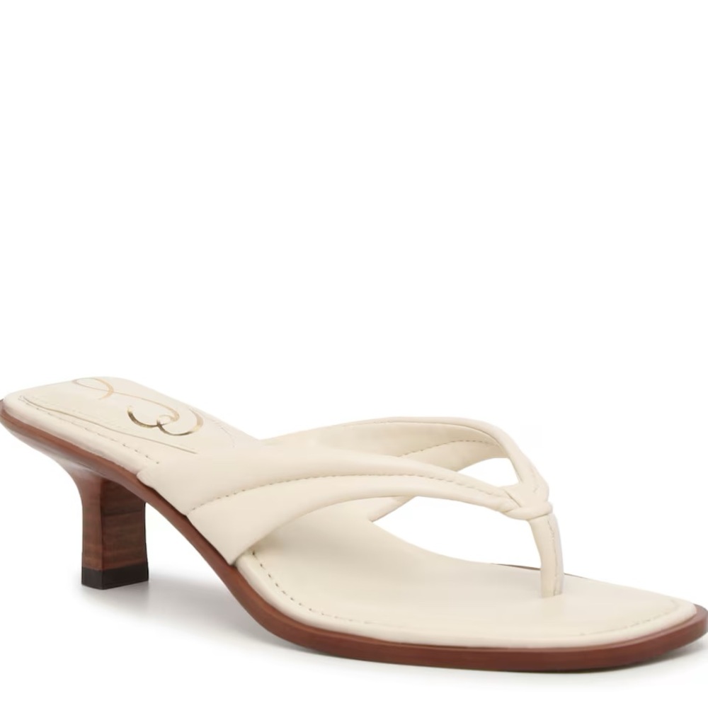 Sam Edelman Daphney Sandal White square open toe sandal heel